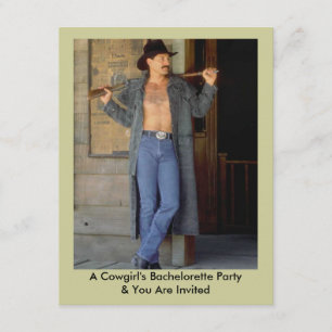 Bachelorette's bachelorette Party Down Invitation