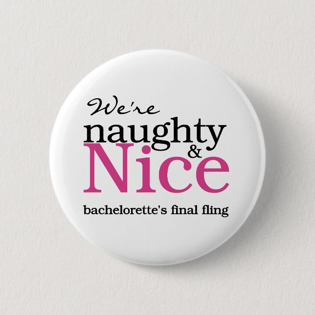 Bachelorettes Final Fling Pink 6 Cm Round Badge (Front)