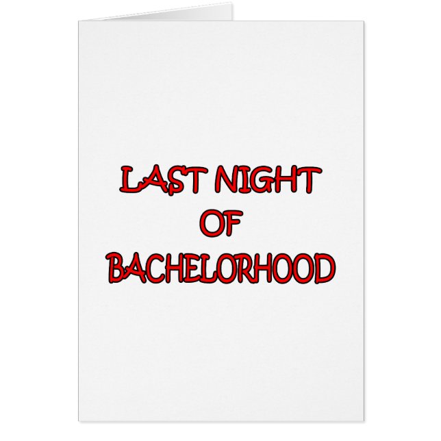 Bachelorhood (Front)