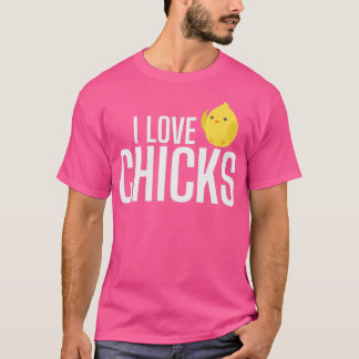 Bachelorparty I Love Chicks T-Shirt