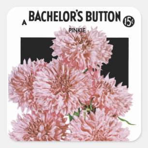 Bachelor's Button Seed Packet Label
