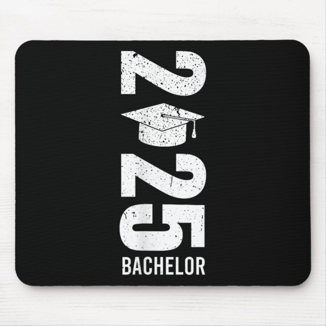 Bachelors Degree Bachelor 2025 Bachelor Party Grad Mouse Mat (Front)