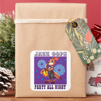 Bachelor's party square sticker