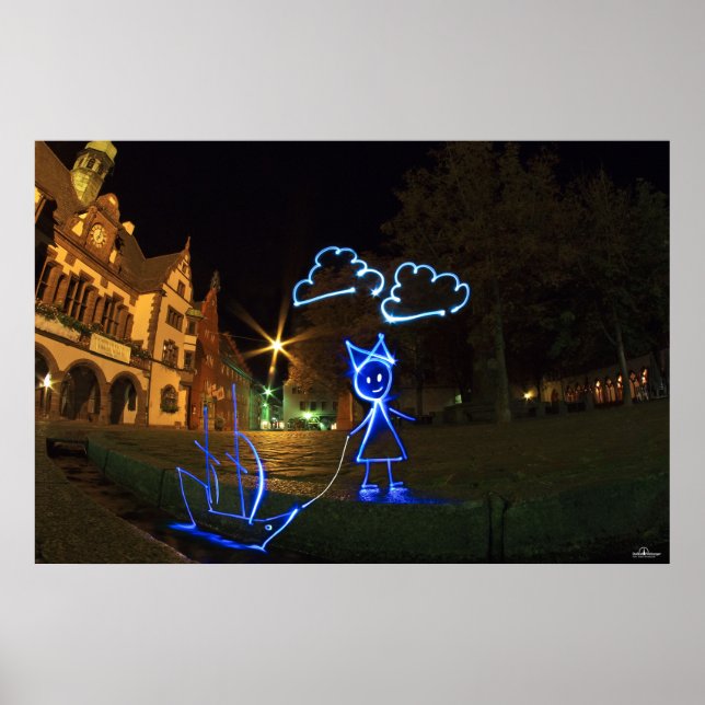 Bächlezauber bei Nacht Poster (Front)