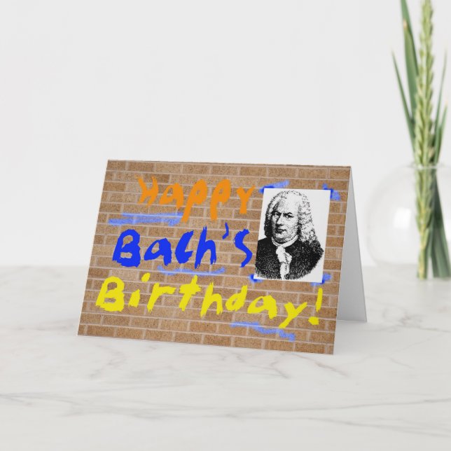 Bach's Birthday Card (Front)