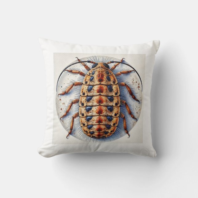 Bacillus Insect 130724IREF123 - Watercolor Cushion (Front)
