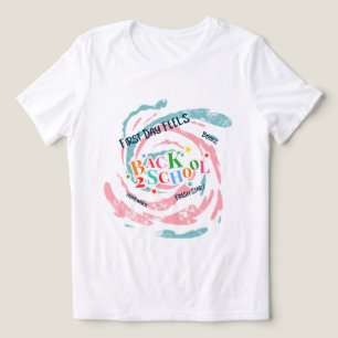 Back 2 School First Day Feels Books Homework Fresh Tri-Blend Shirt