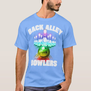 Back Alley Bowlers Gay Rainbow Matching Team Bowli T-Shirt