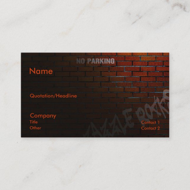 Back Alley Business Card (Front)