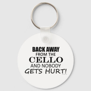 Back Away From The Cello Key Ring