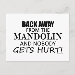 Back Away From The Mandolin Postcard