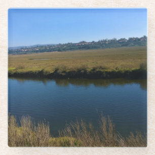 Back Bay, Newport Beach, California Glass Coaster