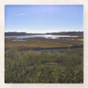 Back Bay, Newport Beach, California Glass Coaster