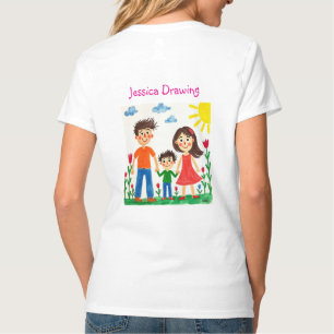 Back Be proud of your child artwork  T-Shirt