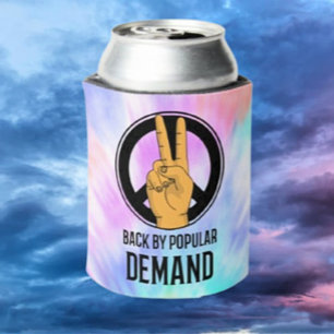 Back By Popular Demand   Peace Sign Beverage Can Cooler