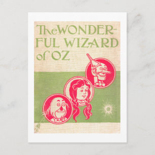 Back cover of The Wonderful Wizard of Oz book  Postcard