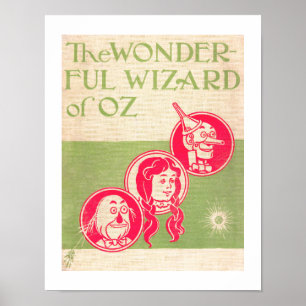 Back cover of The Wonderful Wizard of Oz book Poster