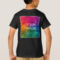 Back Design Add Image Template Kids Boys Black