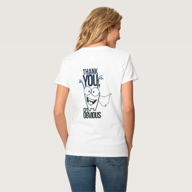 Back Design Captain Obvious T-Shirt (Back Full)