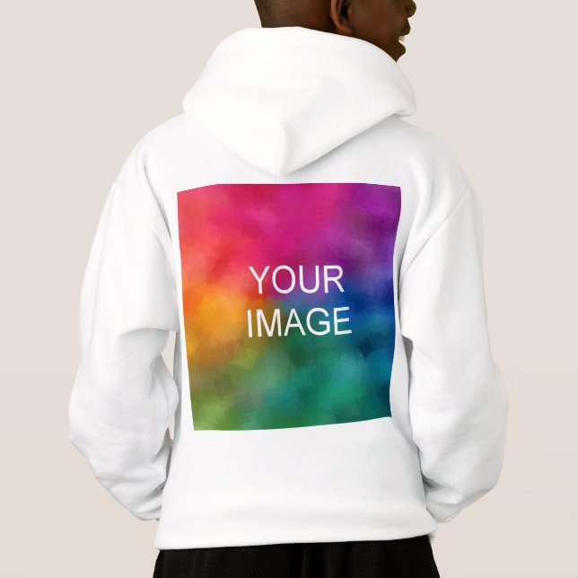 Back Design Custom White Template Boys Kids (Back)