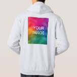 Back Design Customisable Add Image Logo Text Hoodie<br><div class="desc">Back Design Customisable Add Image Logo Text Template Ash Colour Men's Basic Hooded Sweatshirt.</div>