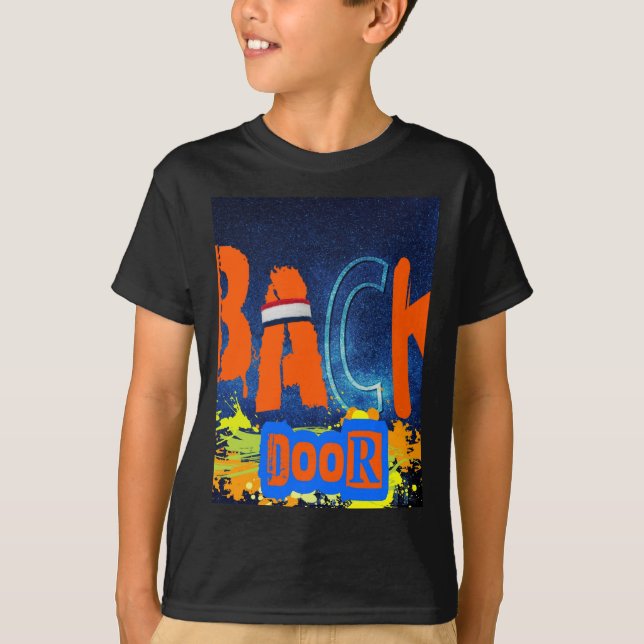 “back Door Chemistry” Design Chiffon Top  (Front)