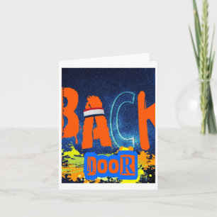 “back Door Chemistry” Design Chiffon Top Card
