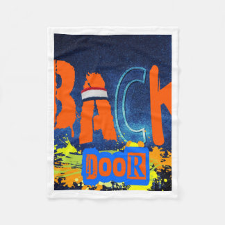 “back Door Chemistry” Design Chiffon Top  Fleece Blanket
