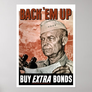 Back ‘Em Up -- General Eisenhower Poster