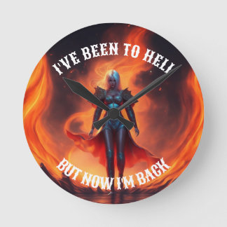  BACK FROM HELL DESIGN ROUND CLOCK