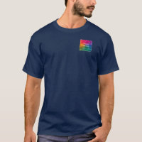 Back & Front Design Navy Blue Add Image Logo Mens