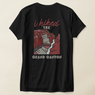 back & front i hiked the grand canyon funny hiking T-Shirt
