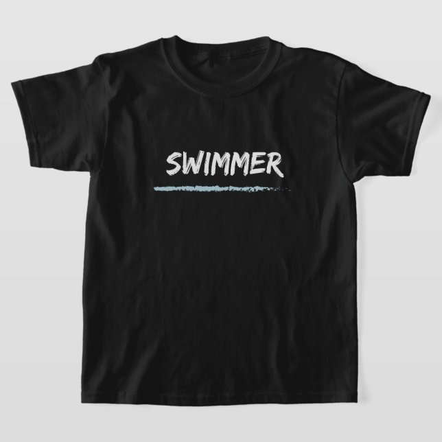 back & front i pee in the pool funny swimming T-Shirt (Laydown)
