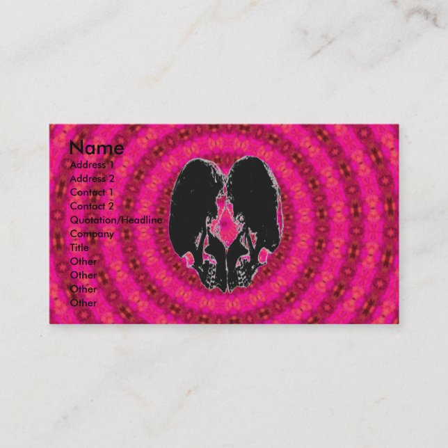 Back Heart Hypnosis Business Card (Front)