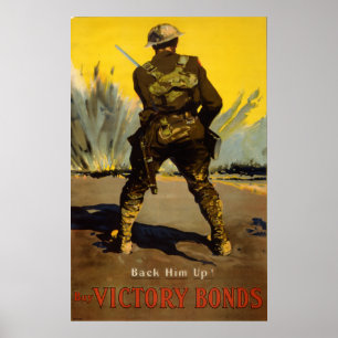 Back Him Up! Buy Victory Bonds Poster