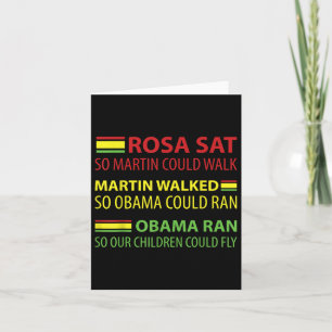 Back History And African Heritage Pride - Rosa Mar Card