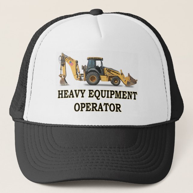 BACK HOE LOADER TRUCKER HAT (Front)