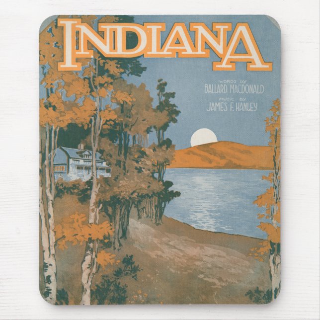 Back Home Again In Indiana Mouse Mat (Front)