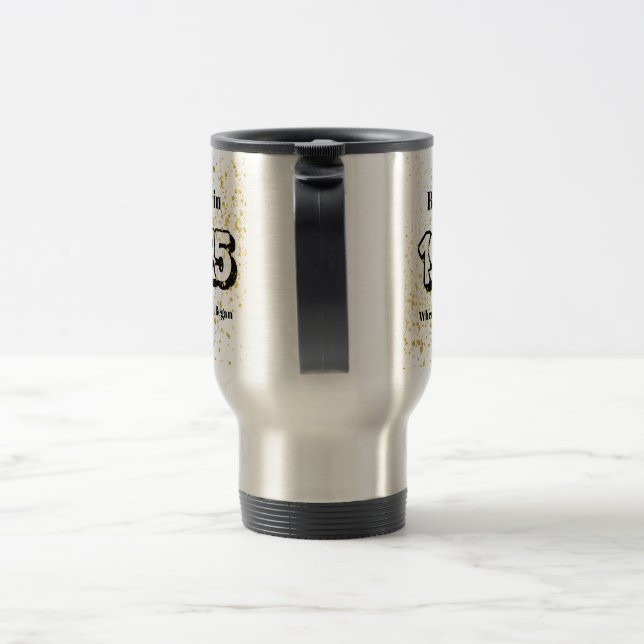 Back in 1985,  Where It All Began Travel Mug (Handle)