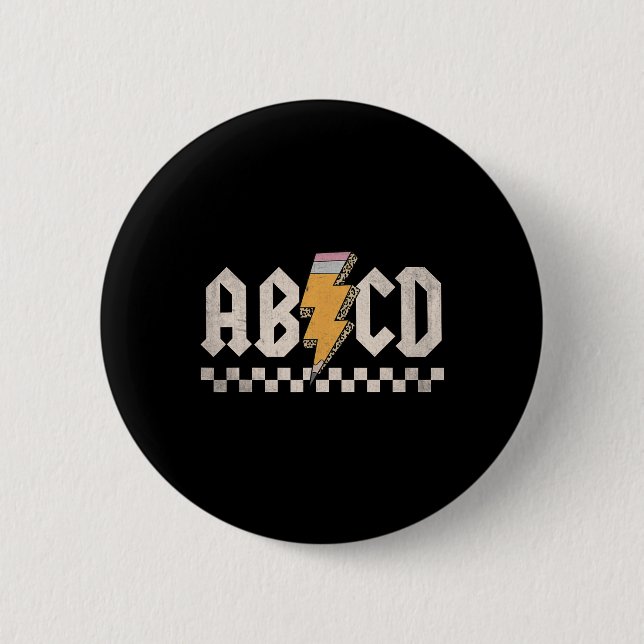 Back In Class First Day Back To School Teacher Stu 6 Cm Round Badge (Front)