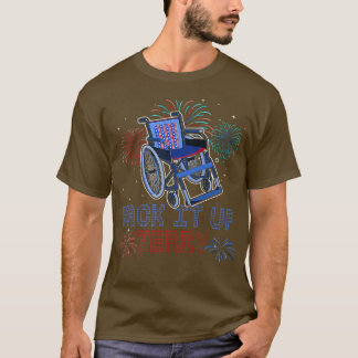 Back It Up Terry 4th Of July Firework American Fla T-Shirt
