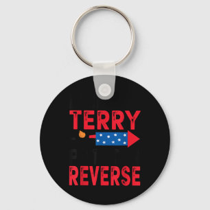 Back It Up Terry Put It In Reverse 4th Of July Pat Key Ring