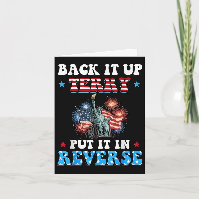 Back It Up Terry Put It In Reverse Wheelchair 4th  Card (Front)