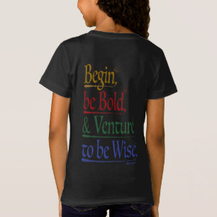 Back - Magical Horace Quote Girls' Slim T-Shirt