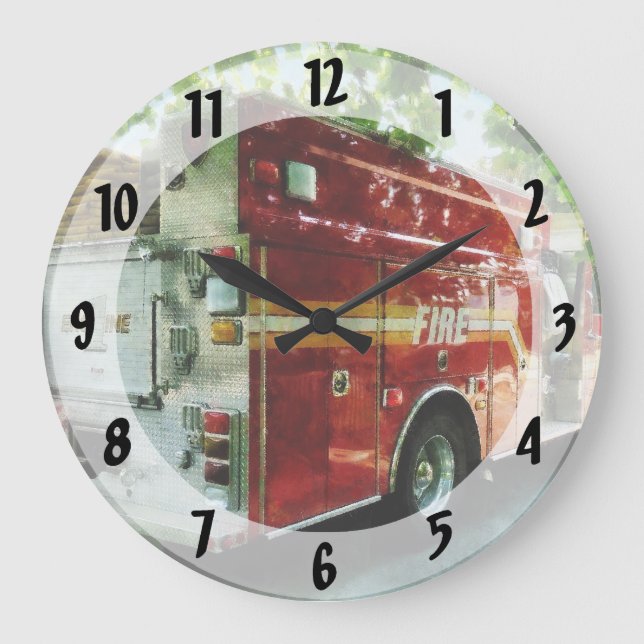 Back of Fire Truck Large Clock (Front)
