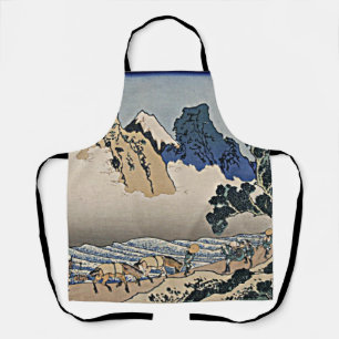 Back of Fuji mountain from Minobu river Hokusai Apron