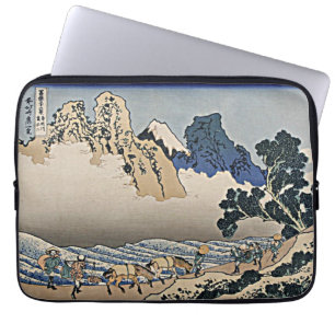 Back of Fuji mountain from Minobu river Hokusai Laptop Sleeve