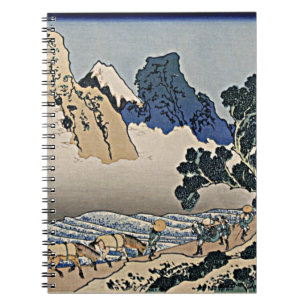 Back of Fuji mountain from Minobu river Hokusai   Notebook
