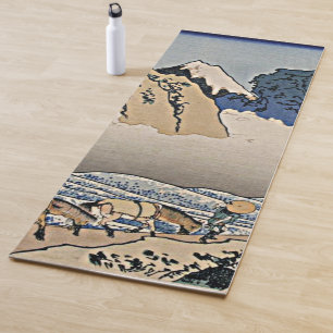 Back of Fuji mountain from Minobu river Hokusai Yoga Mat