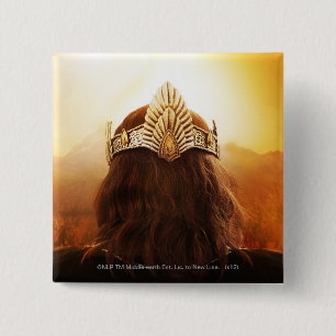 Back of Head with Crown 15 Cm Square Badge